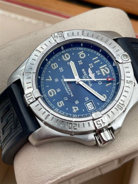 breitling colt chronograph ss|Breitling colt chronometre 500m stainless.